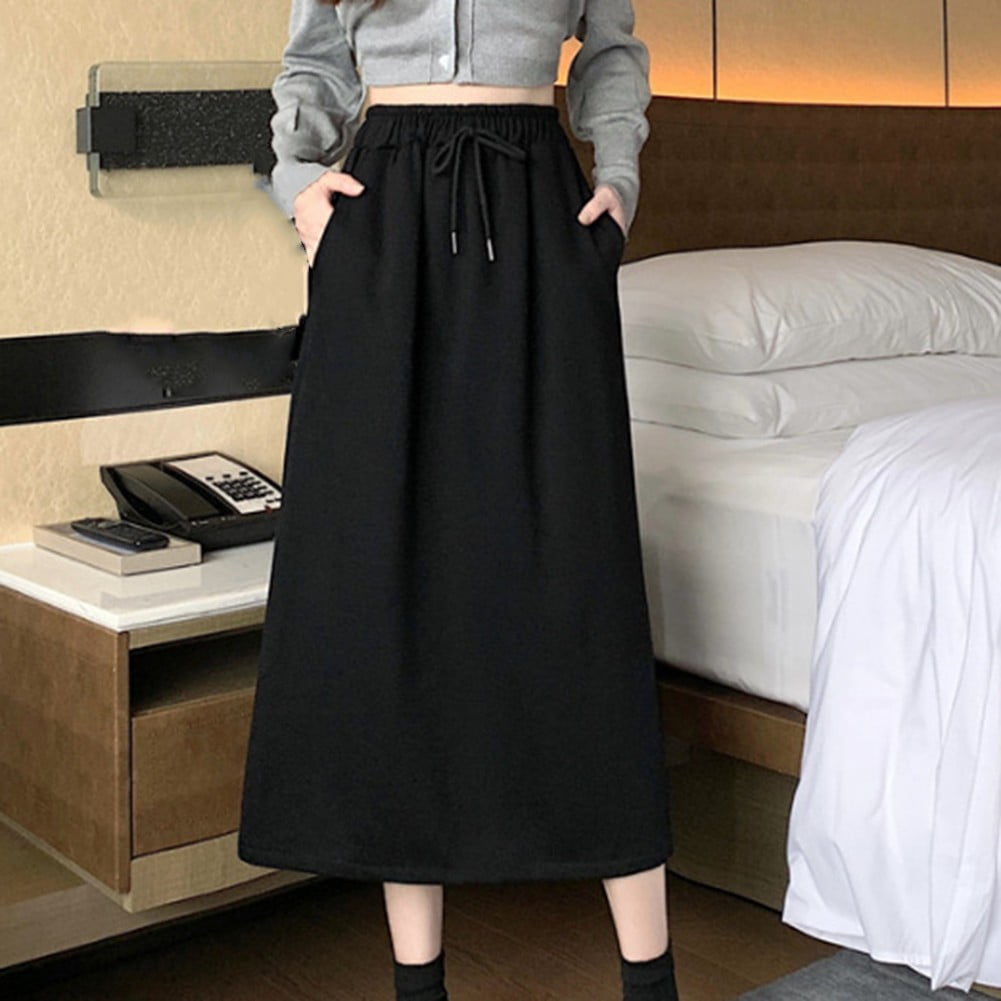 SANDY & SID Women's Maxi Skirt - High Waist Double Slit Casual Skirt For Summer & Beach - View #12