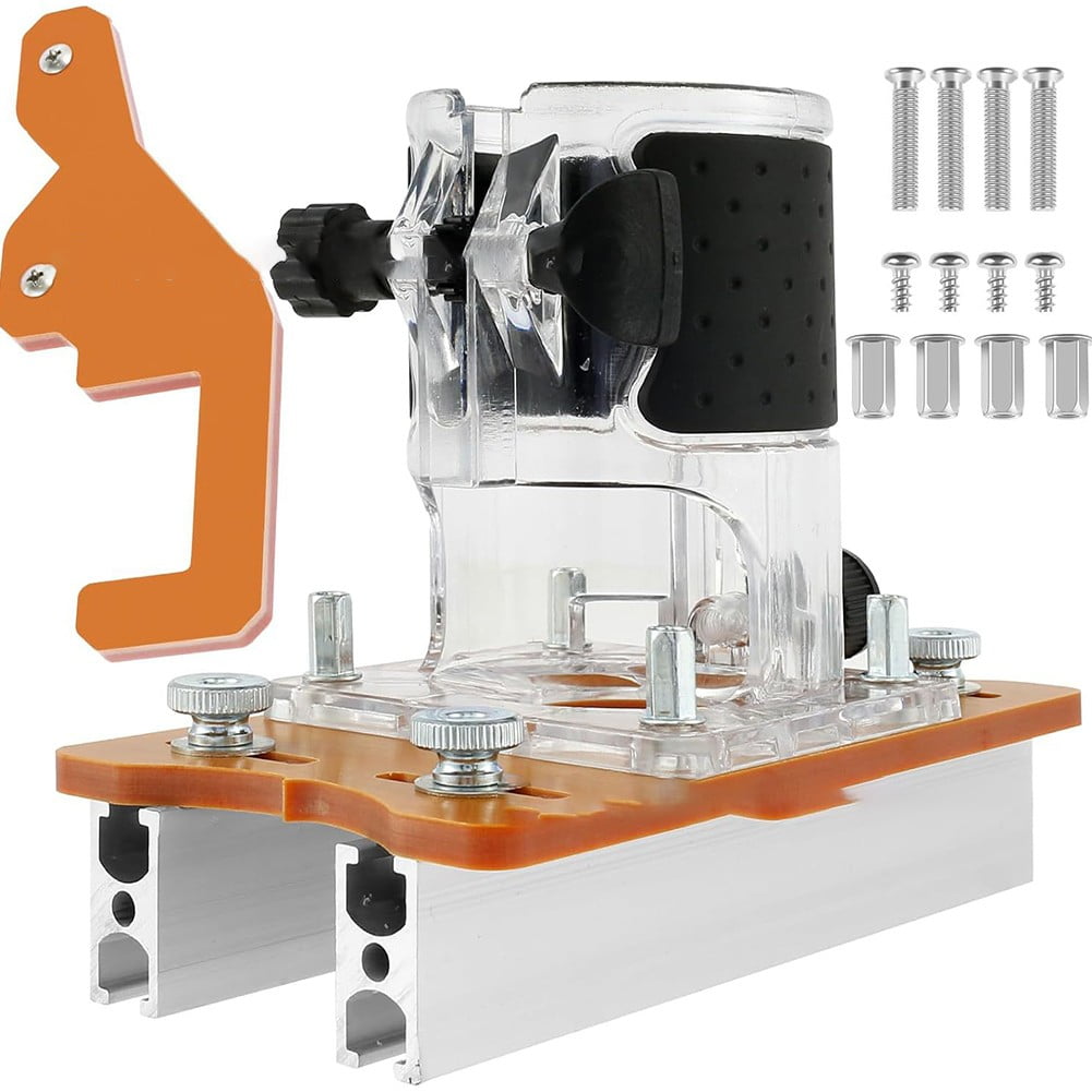 BUYISI Wood Trimmer Router Base, 2 in 1 Compact Wood Palm Router Base ...