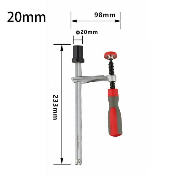 BUYISI Woodworking Desktop Acting Hold Down Clamp Clip For Woodworking Benches 19/20MM 20mm