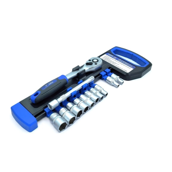 BUYOHLIC 1/4'' Inches Drive Extendable Ratchet socket wrench set 12 Pcs