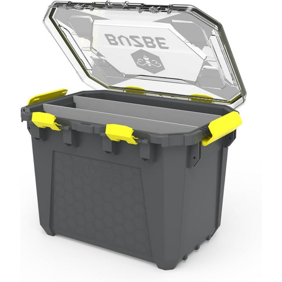 BUZBE Hive 13 Modular Gear Case, Waterproof and Airtight, Stackable Storage Bin with Dividers
