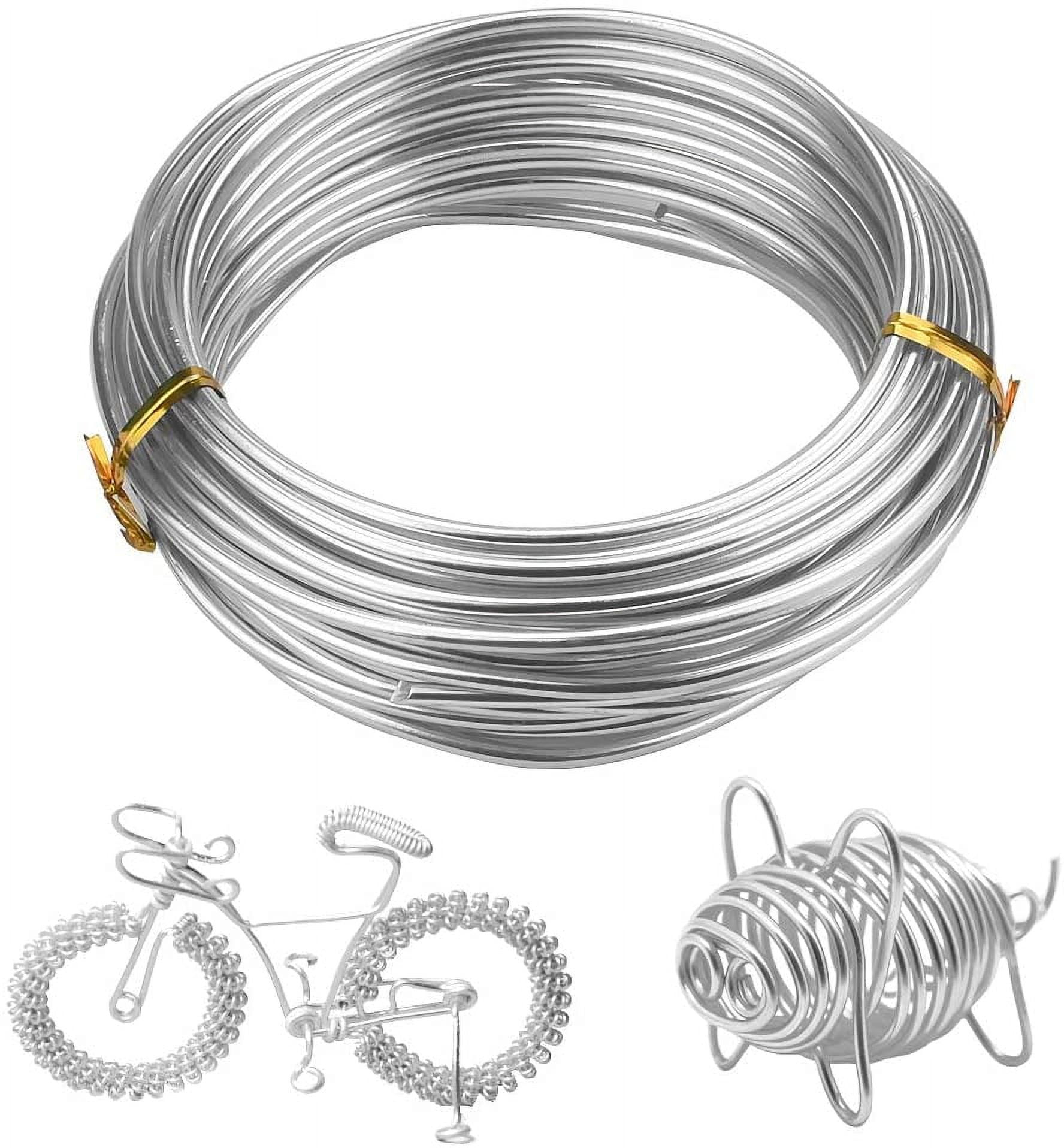 1m Silver Alloy Wire Crafts Braided Metal DIY Material 0.4-1.6mm Diameter  Multi