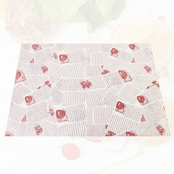 BUZIFU 100 Sheets Food Wrapping Paper, Waterproof Wax Paper Grease Proof Paper Cake Wrappers Food Wrapping Liners Tissue for Deli, Bread, Sandwich, Hamburgers, Fries ( 360mm x 260mm)
