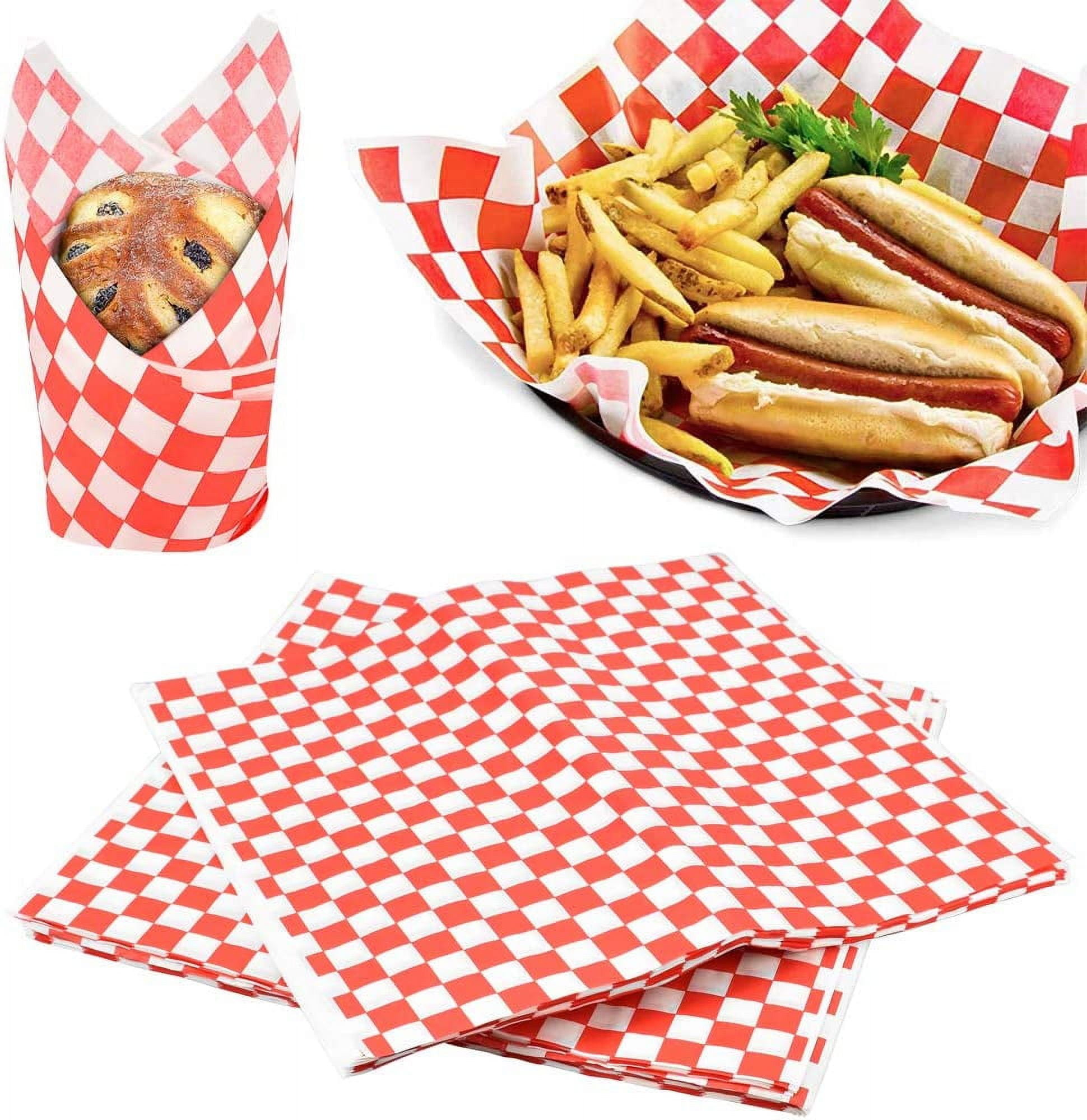 BUZIFU 100 pcs Food Wrap Paper Cake Wrappers Grease-Resistant Deli ...