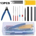 thumbnail image 1 of BUZIFU 13Pcs Modeler Basic Tools Craft Kit for Professional Gundam Car Model Building Repairing and Fixing Assemble with Plastic Case, 1 of 7