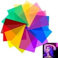 thumbnail image 1 of BUZIFU 14 Pack Correction Gel Light Filter 29.7 * 21cm A4 Overlays Transparency Color Film Plastic Sheets Gel Lighting Filters 7 Assorted Colors for Kids,Photo Studio,Photography,Stage Lighting, 1 of 7