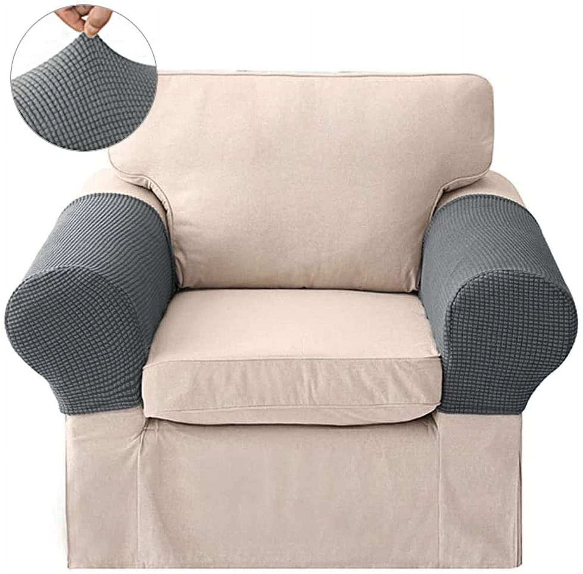 BUZIFU PCS Sofa Arm Covers Stretch Fabric Sofa Armrest Covers