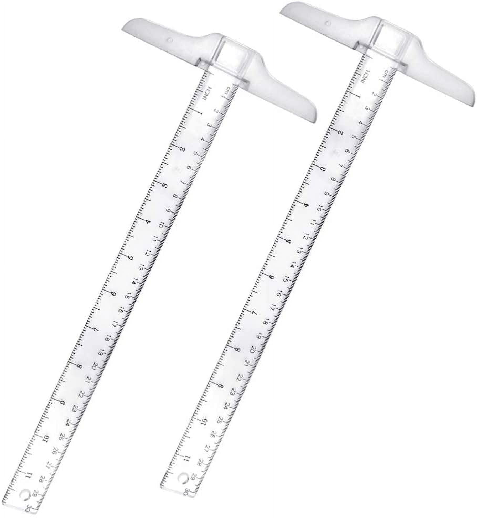 BUZIFU Plastic T-Square Ruler, 12