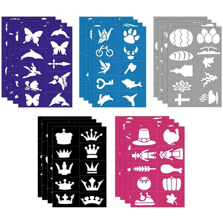 20Pcs drawing templates for kids Painting Stencil Small Stencils Painting