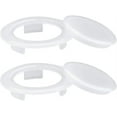 BUZIFU 2pcs 2 Inch Patio Table Umbrella Hole Ring and Cap Set Plastic
