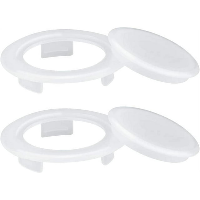BUZIFU 2pcs 2 Inch Patio Table Umbrella Hole Ring and Cap Set Plastic