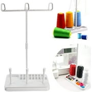 BUZIFU 3 Spools Holder Smoother Feed Thread Stand Heavy Plastic Base Cone Thread Stand Assembleable Thread Rack DIY for Domestic, Embroidery, Sewing Machines