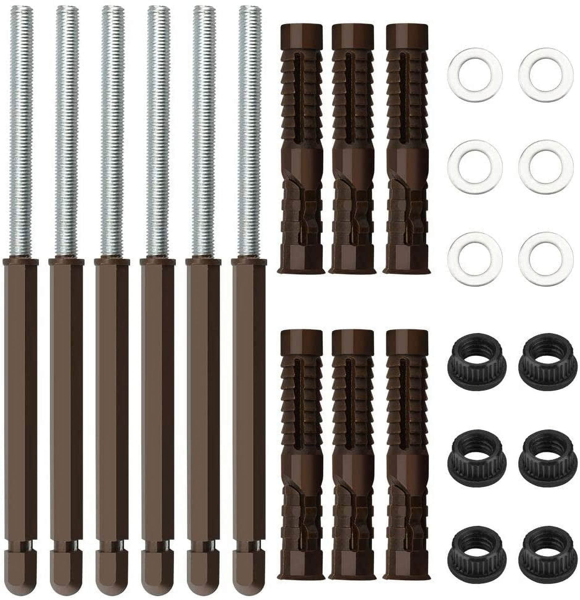 BUZIFU 6 Pack Floating Shelf Bracket,Concealed Shelf Support Brackets