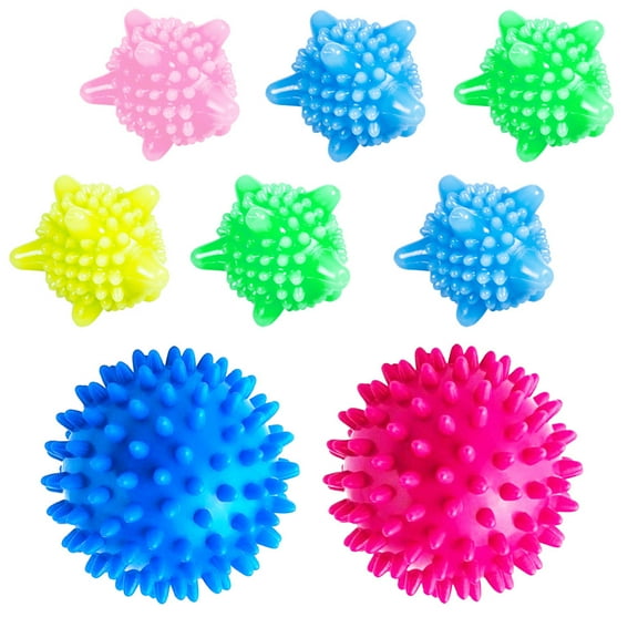 BUZIFU 8 Pack Dryer Balls Reusable Natural Fabric Softener Laundry Balls for Washing Machine Washing Balls Eco Reduces Clothing Wrinkles and Saves Drying Time Better Alternative Liquid Softener