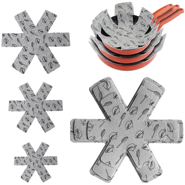 BUZIFU 9 Pcs Pot and Pan Protectors 3 Different Sizes Pan Separators