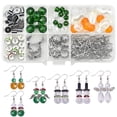 thumbnail image 1 of BUZIFU BUZIFU 1 Set Christmas Earring Making Kits Crystal Bead Jewelry Making Supplies Glass Christmas Drop Dangle Earrings for DIY Snowman Earrings, Angel Earrings and Other Christmas Theme Earrings, 1 of 7