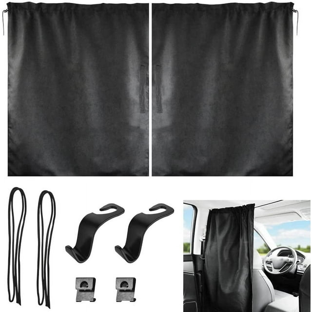 BUZIFU Car Divider Privacy Curtains Sun Shades Side Window Covers Car