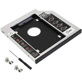BUZIFU Hard Drive Caddy Tray 9.5 mm 2nd 2.5" HDD SSD Bay Caddy Adapter Universal Hard Disk Mounting Bracket With Screwdriver Compatible with Many Laptops for Lenovo, for HP, for Dell