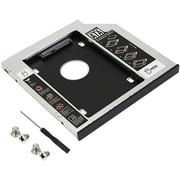 BUZIFU Hard Drive Caddy Tray 9.5 mm 2nd 2.5 HDD SSD Bay Caddy Adapter Universal Hard Disk Mounting Bracket With Screwdriver Compatible with Many Laptops for Lenovo, for HP, for Dell