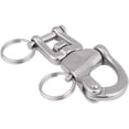 thumbnail image 1 of BUZIFU Snap Swivel Shackle, 316 Stainless Steel Swivel Eye Snap Shackle Quick Release Marine Swivel Shackle for Sailboat Spinnaker Halyard(70mm), 1 of 6