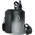 thumbnail image 1 of BUZIO 64 oz Insulated Water Bottle with Straw Lid and Flex Cap, Vacuum Stainless Steel Water Bottle Water Flask, Double Wall Travel Mug for Outdoor Sports Hiking Cycling Camping Running, 1 of 9
