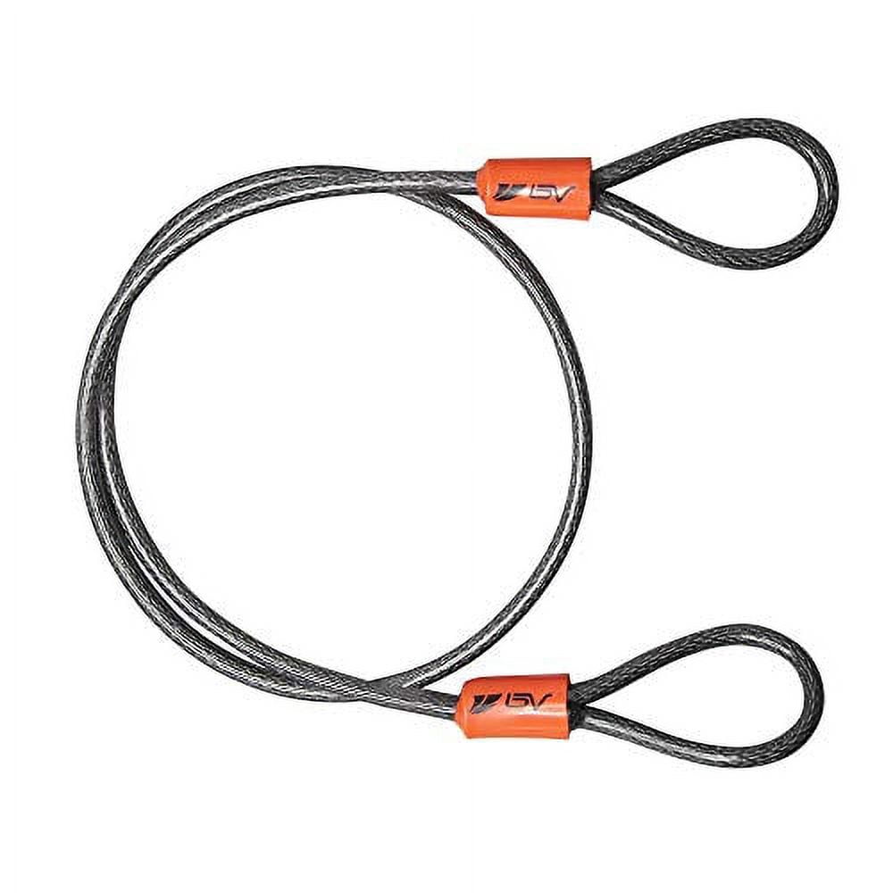 BV 2 5FT Security Steel Cable Double Looped Braided Steel Flex Lock bv-2-5ft-security-steel-cable-double-looped-braided-steel-flex-lock