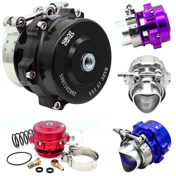 BV50 Series 50mm Blow off Valve Black fits Tial V-Band BOV Flange