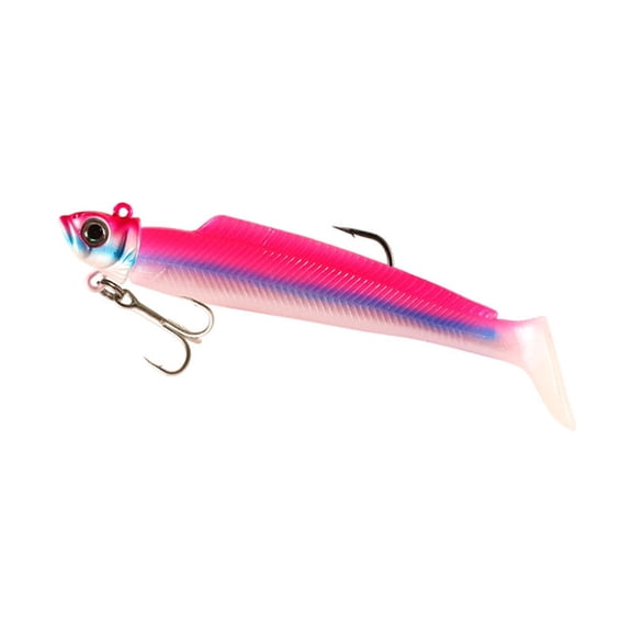 BVCL 21g Headed Softbait Night Light T Tail Soft Long Range Casting Package Imitation 10 Cm For Trolling For Grouper And Mackerel