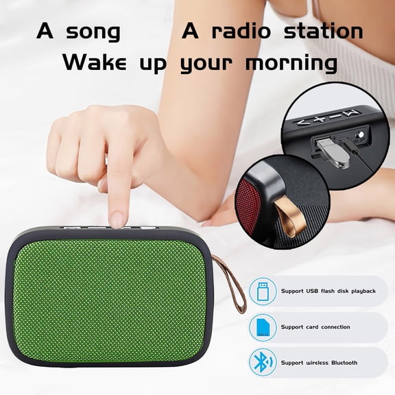 BVCL Mini Portable FM Wireless Bluetooth Speaker Music Speaker HiFi Subwoofer