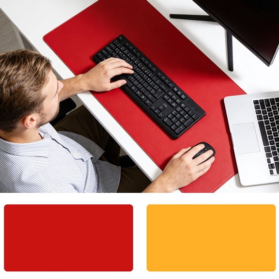 BVCL Reversible Extended Gaming Pad With Base Large Desk Mat For Computer PC Laptop Work Play