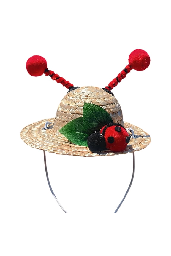 Small Hat Puppy Summer Sun Hat Pattern Blend Lightweight For Small And Outdoor Photo Lightweight Sun Hat For Small And Cats Breathable Summer Hat With Pattern For Outdoor Photos
