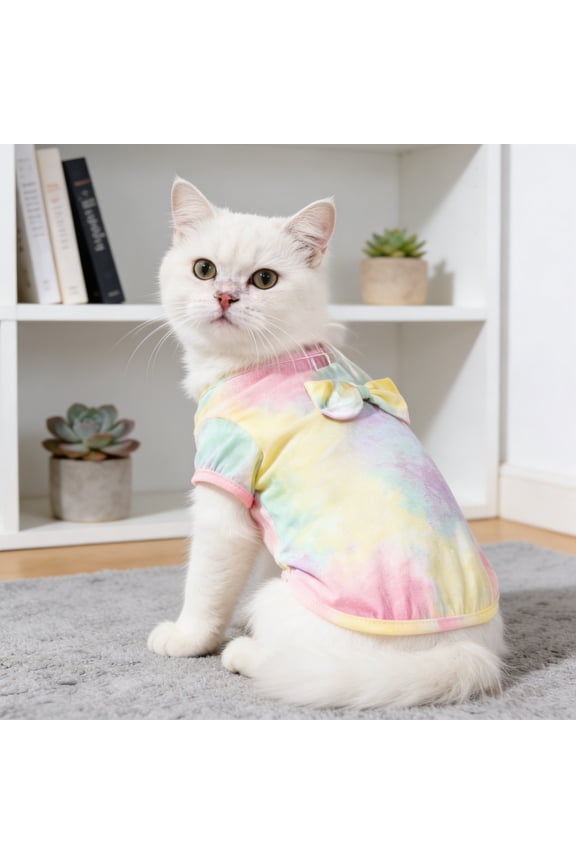 Tie Dye Hoodie Sweatshirt Soft Breathable Apparel For Small Medium Large Puppies And Cats