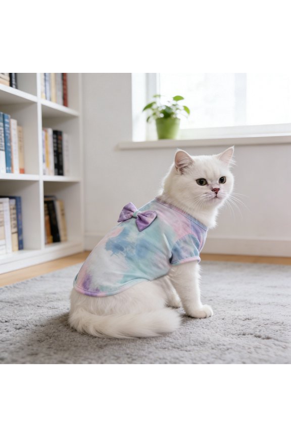 Tie Dye Hoodie Sweatshirt Soft Breathable Apparel For Small Medium Large Puppies And Cats