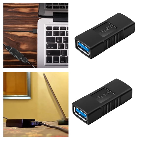 BVCL USB 3.0 Coupler Adapter USB Type A Female To Type A Female Extension Connector Converter Adapter
