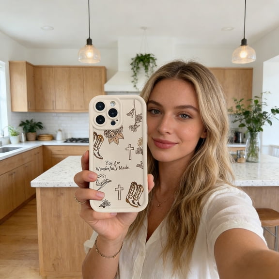BVCL Western Religion Pattern TPU Phone Wonderfully Made Phone Western For IPhone 16 Shockproof Silicone Cover With Drop
