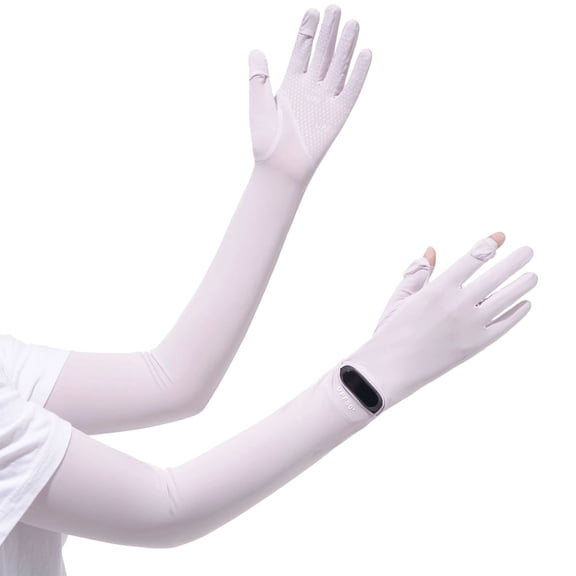 BVCL Wrist Opening Sun Sleeve. Summer Sun . Sleeve For Outdoor Cycling. Ice Sensation Breathable Elongated Thin Style Ice Sleeve. Outdoor Cycling And Hiking Sun Arm Sleeves