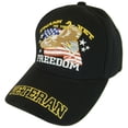 thumbnail image 1 of BVE Sports Novelties USA Flag Men's Patriotic Thank a Veteran for Your Freedom Baseball Cap (Black), 1 of 2