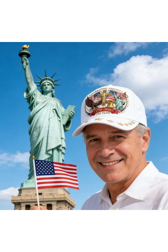 250 Anniversary USA Hat America 250th 1776-2026 Hat Adjustable Eagle Caps Patriotic Hats for Men Women, for Holiday Vision Decor Themed Decorative
