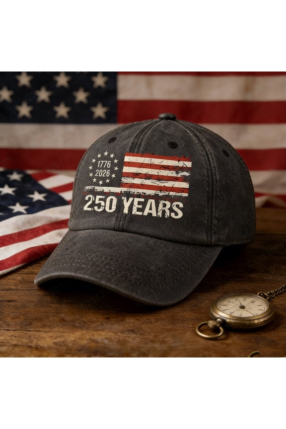 250th Anniversary 250 Years Freedoms Baseball Hat Running Cap, for Daily and Outdoor Use, for Holiday Vision Decor Themed Decorative