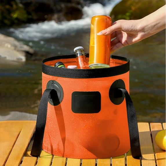 BVEBJDX Large Capacity Outdoor Folding Fishing Buckets Carrying Buckets Camping Buckets Washbasin Car Buckets Soaking Buckets Storage Buckets
