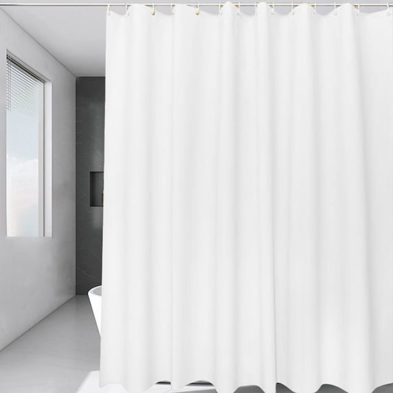 BVEBJDX Solid Color Shower Curtain Waterproof Fabric Bathroom Curtain With Hooks Simples Modern Designs For Tub Toilet Closet