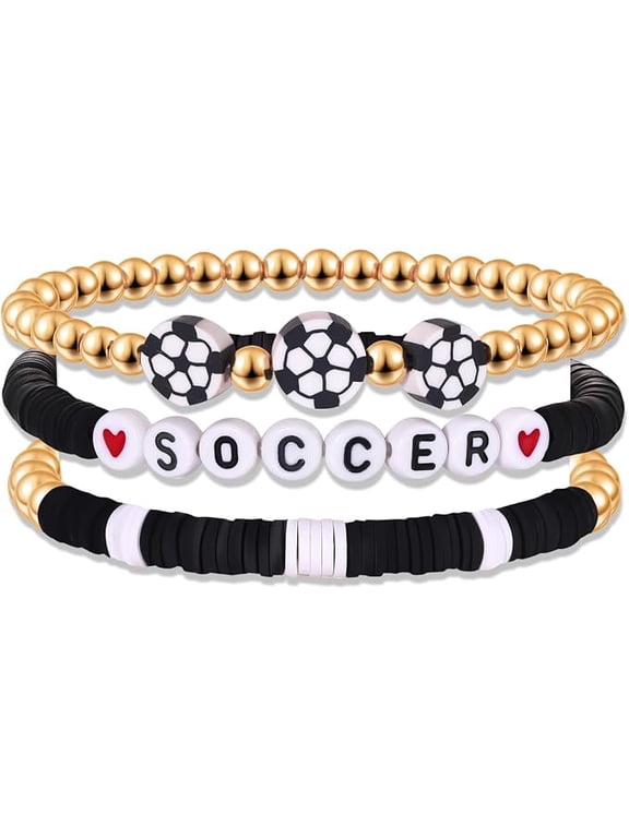 BVGA Game Day Bracelets for Women Football Baseball Basketball Soccer Sports Party Favors