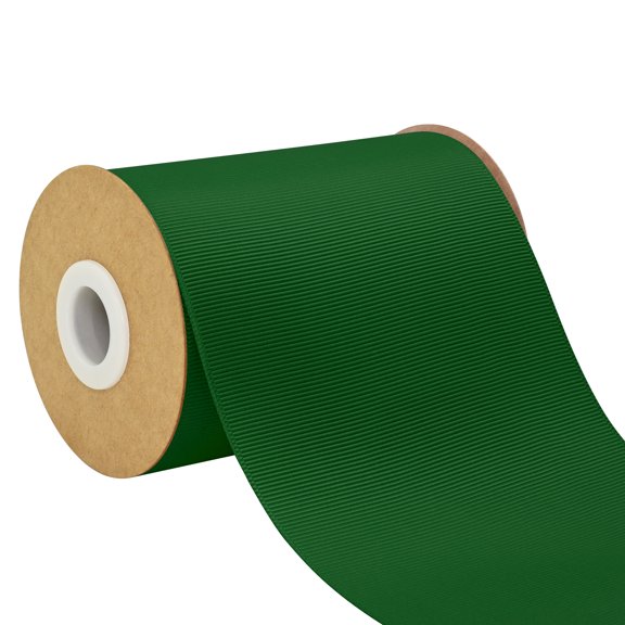 BVIEAKDA Grosgrain Ribbon Forest Green 4 Inch x 10 Yards for Gift Wrapping DIY Crafts