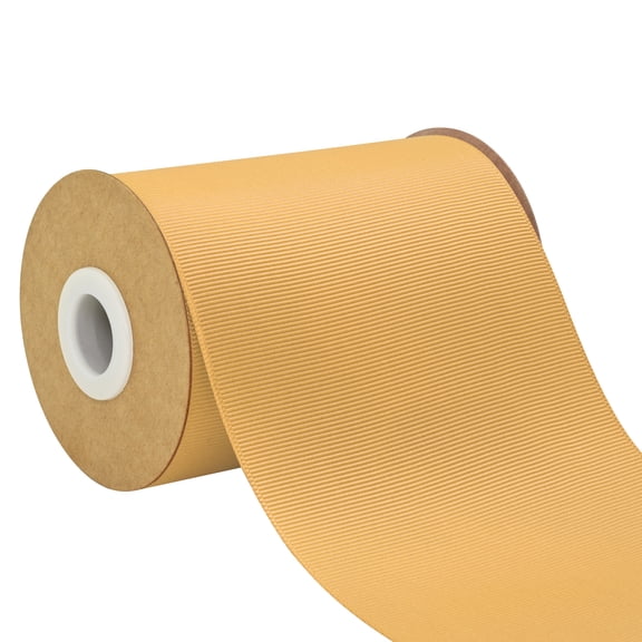 BVIEAKDA Grosgrain Ribbon Old Gold 4 Inch x 10 Yards for Gift Wrapping DIY Crafts