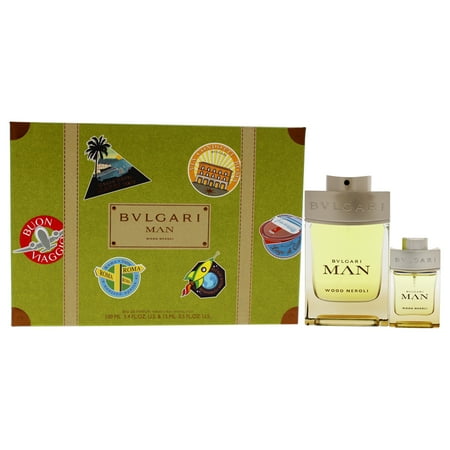 BVLGARI MAN WOOD NEROLI MEN 2 PIECE GIFT SET - 3.4 OZ EAU DE PARFUM SPRAY by BVLGARI