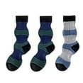 thumbnail image 1 of BVOFAR 3 Pairs Striped Mid-Calf Socks for Women Casual Sport Breathable Socks Moisture-Wicking Athletic Socks 2025, 1 of 1