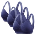 thumbnail image 1 of BVOFAR 3 Pcs Bras for Older Women No Steel Ring Full Coverage Bra Cotton Comfortable Breathable Bras Everyday Gather Bra 2025, 1 of 3