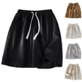 thumbnail image 1 of BVOFAR Beach Shorts for Men 5 Inch Inseam Big and Tall Waffle Knit Shorts Elastic Waist Athletic Shorts Breathable Drawstring Summer Shorts Gray XXXXXL, 1 of 6