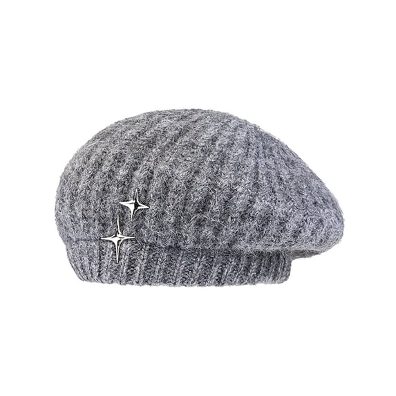 BVOFAR Berets for Women Winter Rib Knitted Warm Cap Solid Color Thermal Stretchy Beanie for Cold Freezing Weather