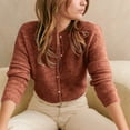 thumbnail image 1 of BVOFAR Cardigan Sweaters for Women Cozy Ribbed Knit Button Down Sweater Casual Long Sleeve Lightweight Cardigans Trendy Fall Tops, 1 of 7